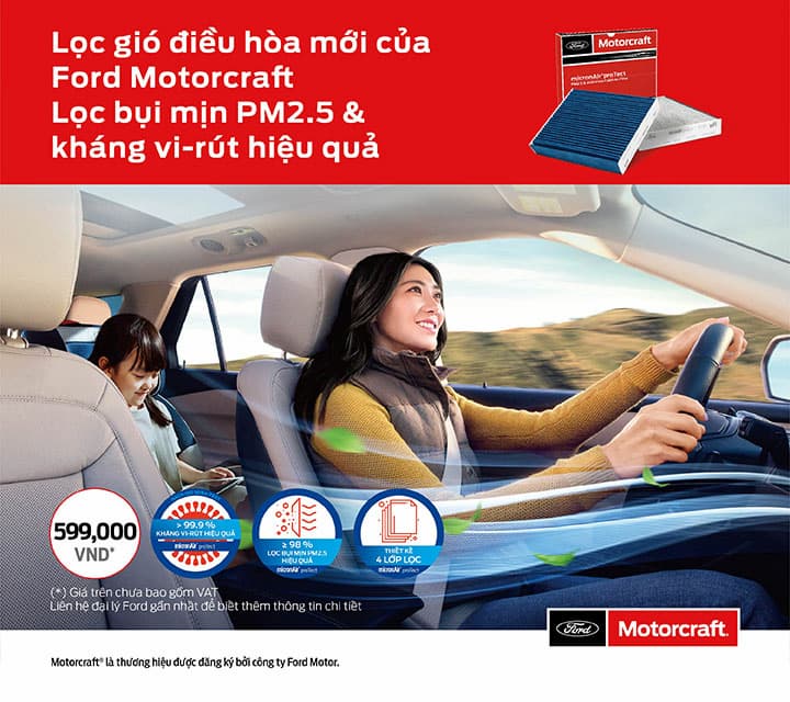 LỌC GIÓ ĐIỀU HÒA FORD MOTORCRAFT