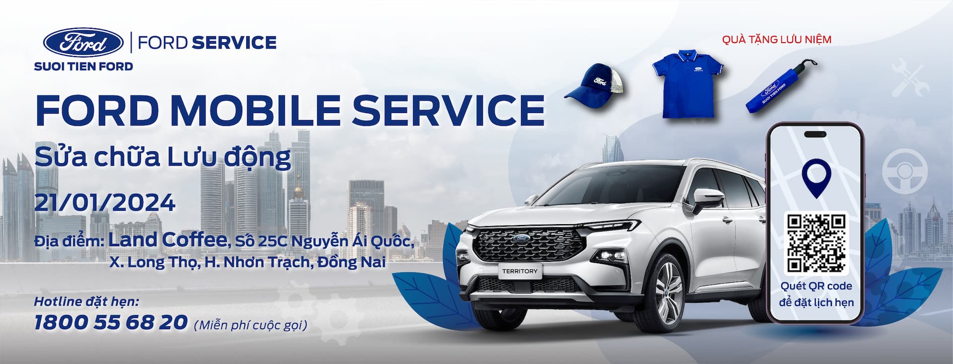 Ford Mobile Service - Sửa chữa lưu động tại Nhơn Trạch