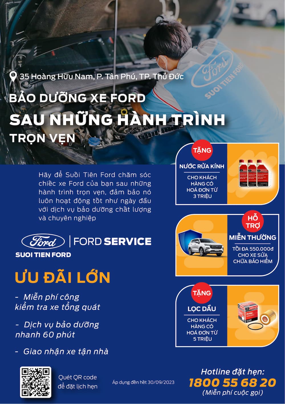 KHÁM PHÁ DỊCH VỤ CÙNG SUỐI TIÊN FORD - ƯU ĐÃI LỚN THÁNG 9