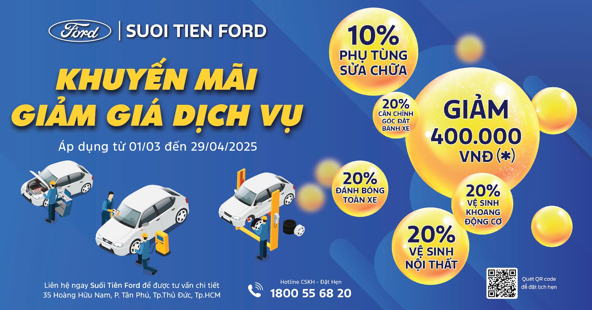 2025 Dịch vụ - KHUYẾN MÃI DỊCH VỤ - CHĂM XE CHU ĐÁO, ƯU ĐÃI NGẬP TRÀN