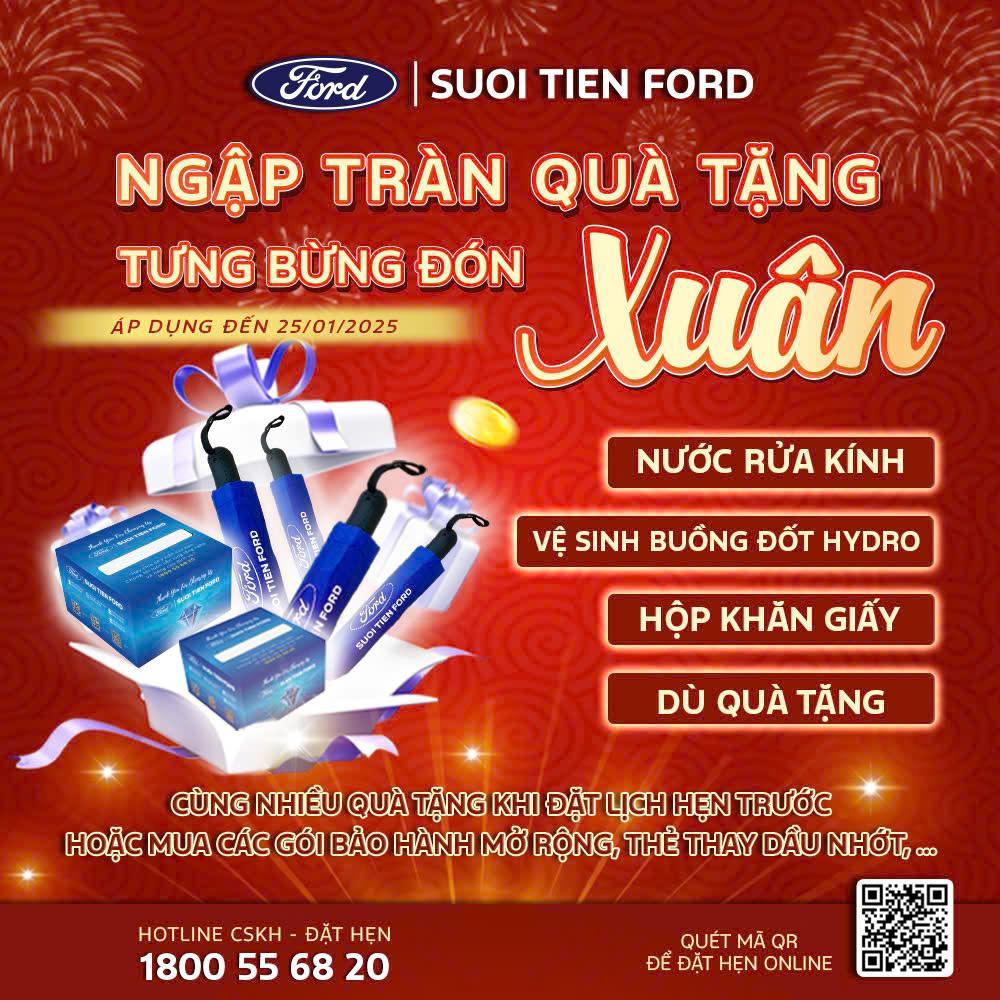 KHUYẾN MÃI DỊCH VỤ - TƯNG BỪNG ĐÓN XUÂN 2025 TẠI SUỐI TIÊN FORD