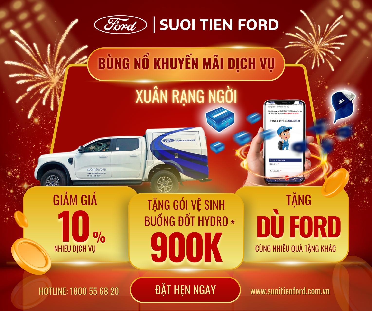 SUỐI TIÊN FORD – KHUYẾN MÃI DỊCH VỤ CHÀO NĂM MỚI 2026