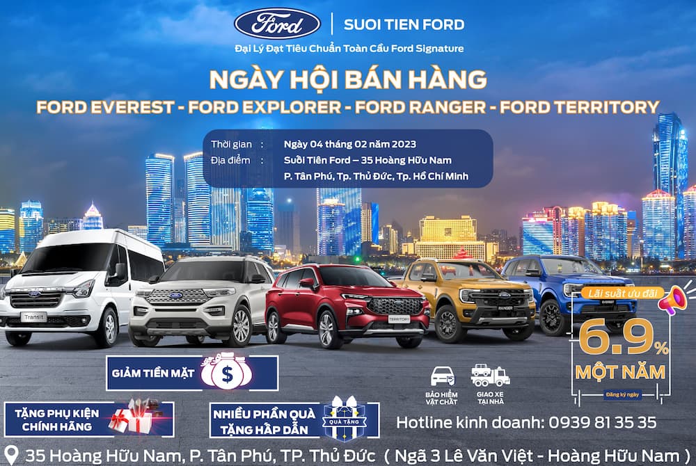 NGÀY HỘI BÁN HÀNG FORD THÁNG 2-2023