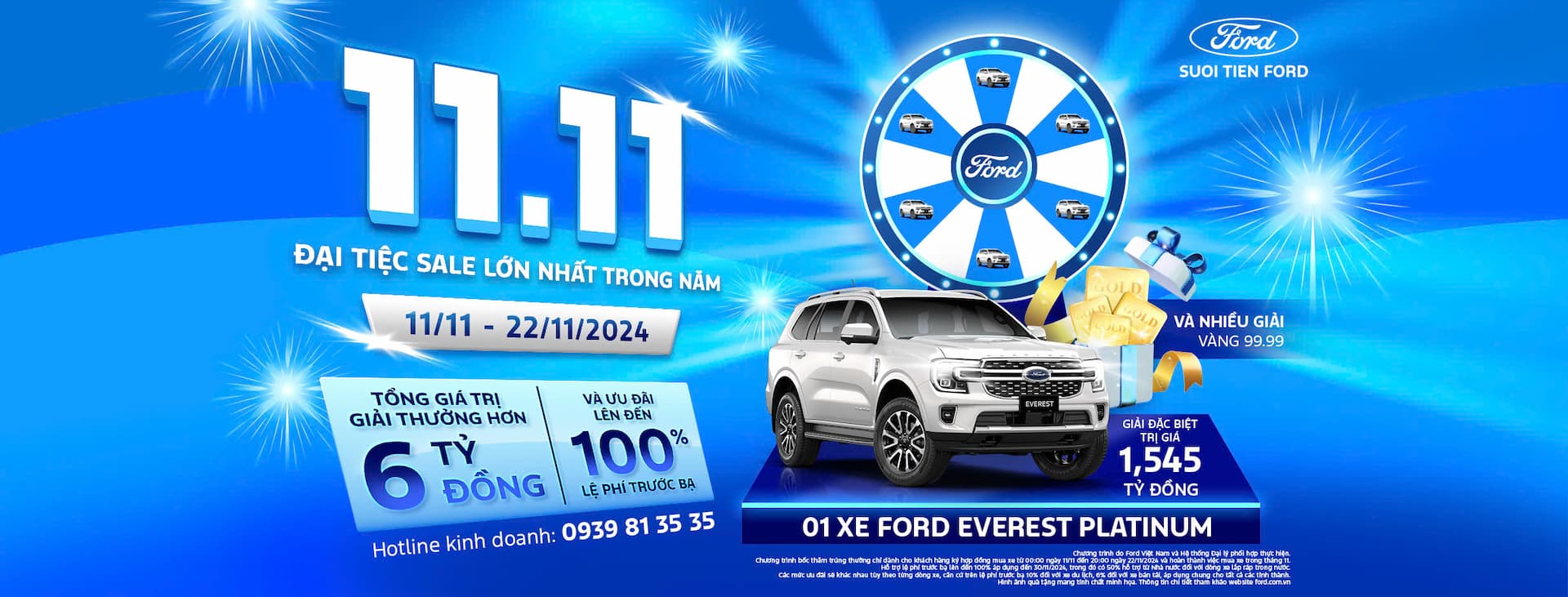 Slide ĐẠI TIỆC SALE LỚN NHẤT TRONG NĂM TẠI SUỐI TIÊN FORD 