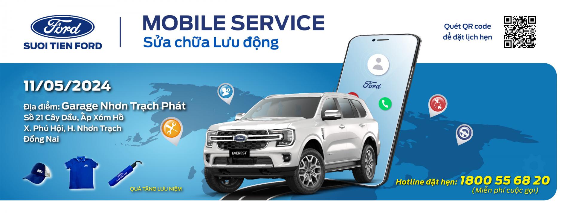 Suối Tiên Ford triển khai chương trình SỬA CHỮA LƯU ĐỘNG