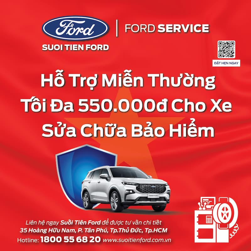 SUỐI TIÊN FORD KHUYẾN MÃI DỊCH VỤ CHÀO MỪNG ĐẠI LỄ 4