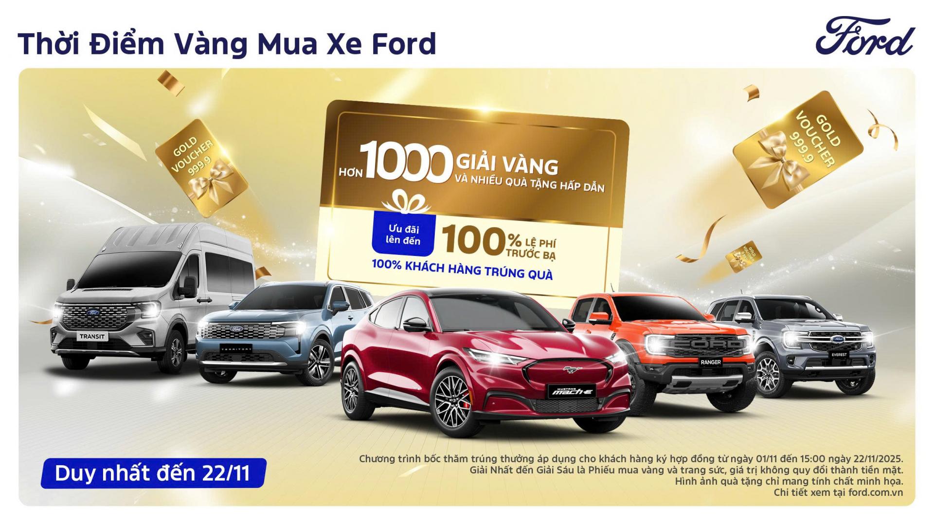 KHÔNG THỂ BỎ LỠ – THỜI ĐIỂM VÀNG MUA XE FORD
