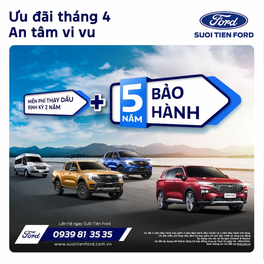 Ưu đãi Tháng 4 Ford