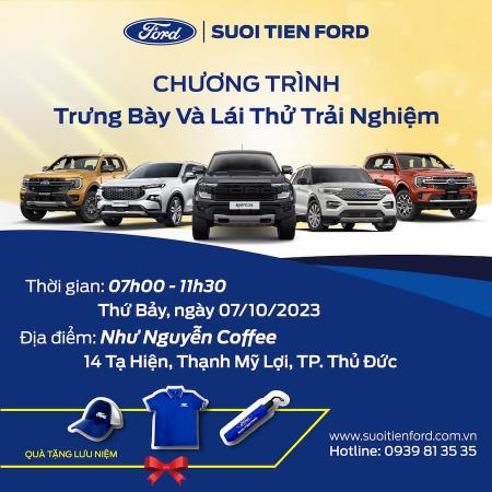 Trải nghiệm đỉnh cao - Chương trình trưng bày & lái thử các dòng xe Ford