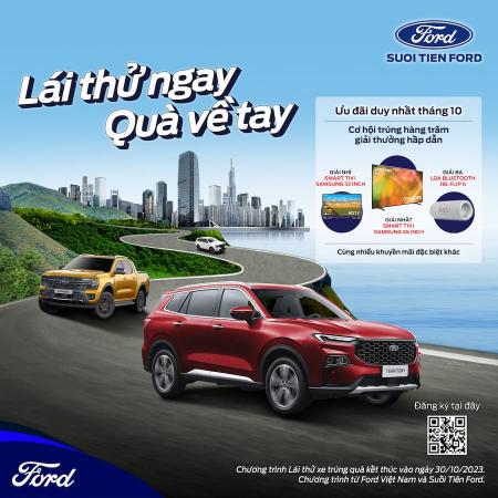 Lái thử ngay - Quà về tay. Ưu đãi duy nhất trong tháng 10/2023