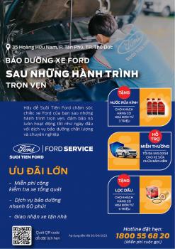 KHÁM PHÁ DỊCH VỤ CÙNG SUỐI TIÊN FORD - ƯU ĐÃI LỚN THÁNG 9