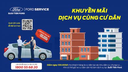 Khuyến mãi Dịch vụ cùng Cư Dân - Tiết kiệm đến 100.000đ