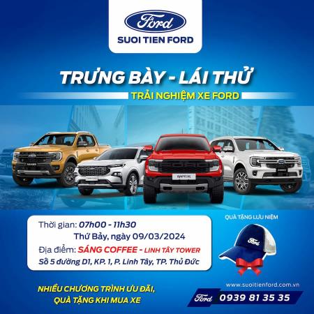 Chương Trình "TRƯNG BÀY - LÁI THỬ FORD THẾ HỆ MỚI" cùng Suối Tiên Ford