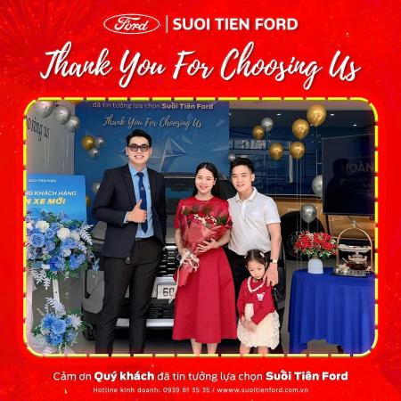 CHÚC MỪNG QUÝ KHÁCH HÀNG NHẬN XE MỚI TẠI SUỐI TIÊN FORD