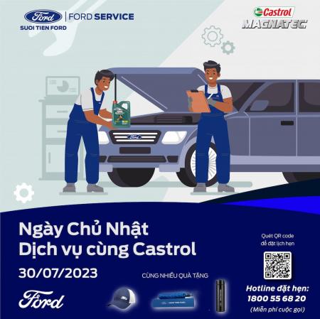 Ngày Dịch vụ Chủ nhật cùng Castrol cùng Suối Tiên Ford