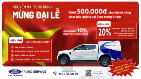 SUỐI TIÊN FORD - KHUYẾN MÃI TƯNG BỪNG MỪNG ĐẠI LỄ 30/04