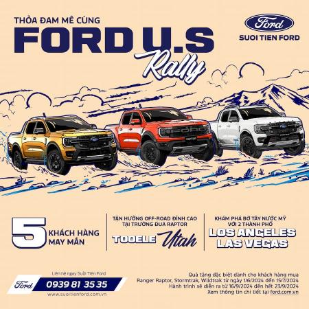 Thỏa đam mê cùng Ford U.S Rally