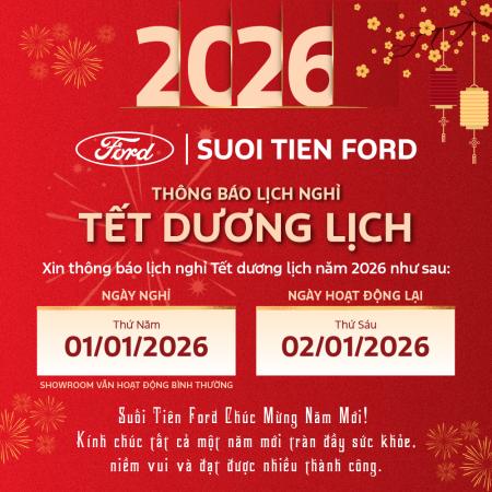THÔNG BÁO LỊCH NGHỈ TẾT DƯƠNG LỊCH 2026