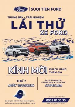 Trưng bày trải nghiệm lái thử xe Ford