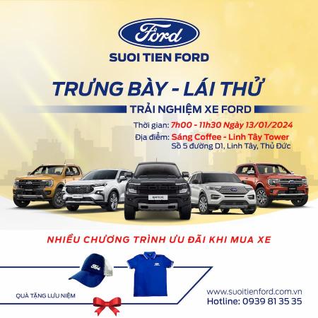 Trưng bày - Lái thử - Trải nghiệm hành trình đầy thú vị cùng Ford