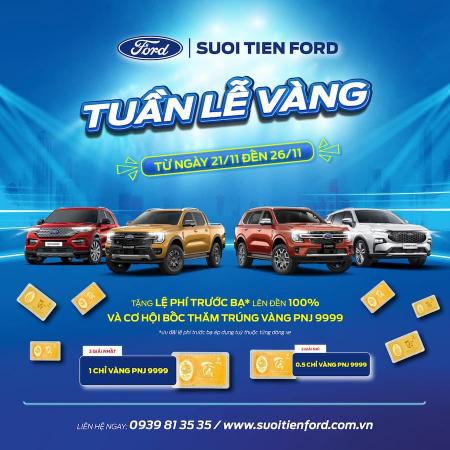 TUẦN LỄ VÀNG CÙNG SUỐI TIÊN FORD - ĐẠI TIỆC ƯU ĐÃI