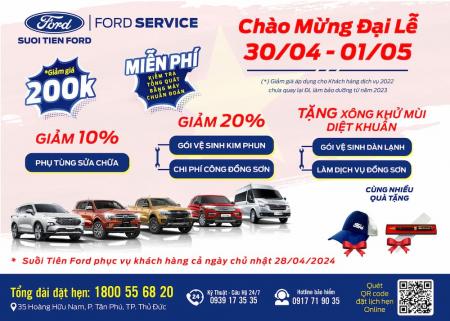 Ưu đãi dịch vụ chào mừng Đại Lễ 30/04 - 01/05
